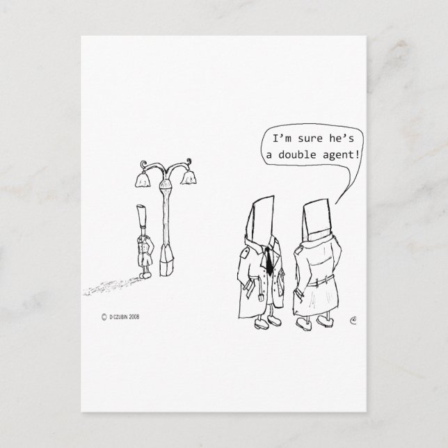Cartão Postal Agente Duplo (Frente)