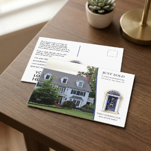 Cartão Postal Agente Imobiliário Vendeu Aquarela da Porta da Mar