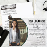 Cartão Postal Agente Personalizado de Corretor de Logotipo Imobi<br><div class="desc">Eleve seu jogo de marketing imobiliário com nosso Cartão-postal do Agente de Imobiliário do Agente Personalizado de Corretor de Logotipo. Concebidos à perfeição, estes cartões postais elegantes e chicos apresentam marcas de caligrafia editáveis, permitindo que você os personalize para refletir seu estilo profissional exclusivo. Perfeito para qualquer campanha de marketing...</div>