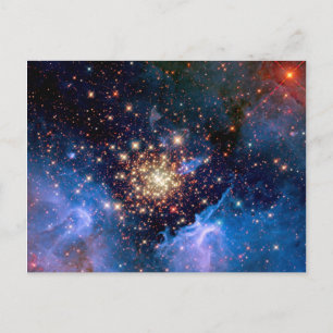 Cartão Postal Aglomerado de estrelas NGC 3603 - Foto da NASA Hub