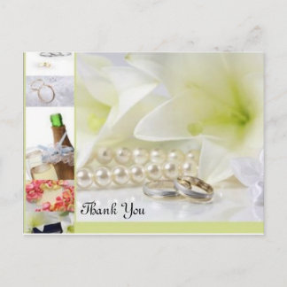 Cartão Postal Agradecimento casamento