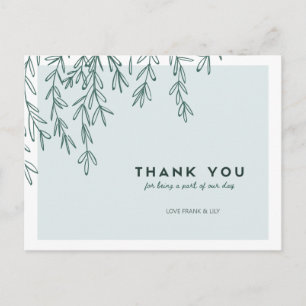 Cartão Postal Agradecimento casamento