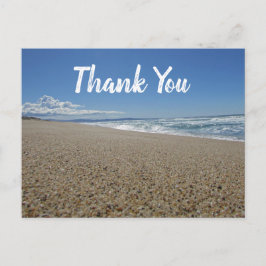 Cartão Postal Agradecimento Costa Oeste Céu Azul Praia