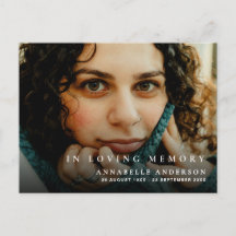 Agradecimento de Condolências por Funeral Foto Mod