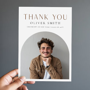 Cartão Postal Agradecimento de Formatura dos Mestres da Foto do 