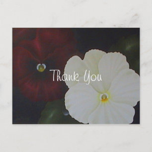 Cartão Postal Agradecimento Floral
