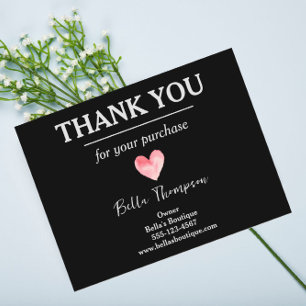 Cartão Postal Agradecimento Personalizado para Pequenas Empresas