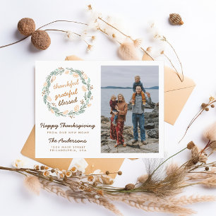 Cartão Postal Agradeço a gentileza com o movimento de ação de gr