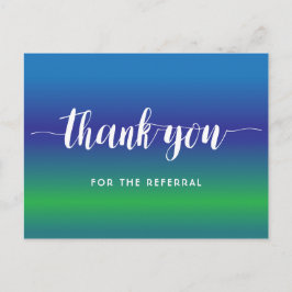 Cartão Postal Agradeço a referência sobre o verde azul