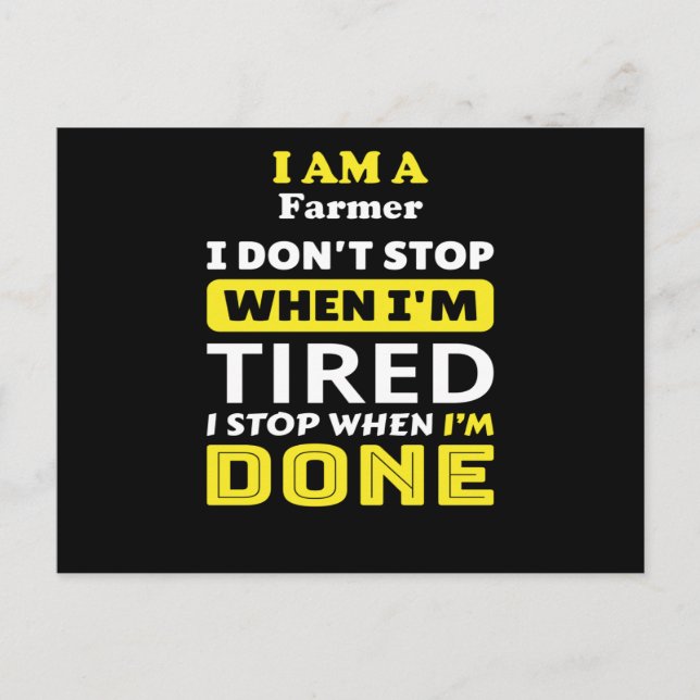 Cartão Postal Agricultor (Frente)