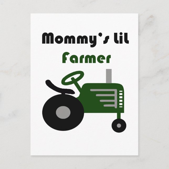 Cartão Postal Agricultor de mamãe (Frente)