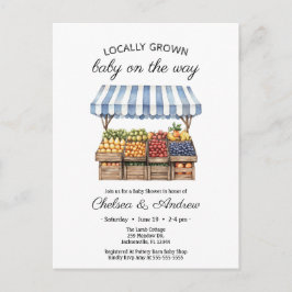 Cartão Postal Agricultores Comercializam Chá de fraldas De Bebê