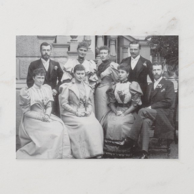 Cartão Postal Agrupamento familiar ROMANOV - RÚSSIA - HESSEN #D0 (Frente)