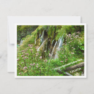 CARTÃO POSTAL ÁGUA, ÁGUA EM QUALQUER LUGAR/PLITVICE LAKES NACION