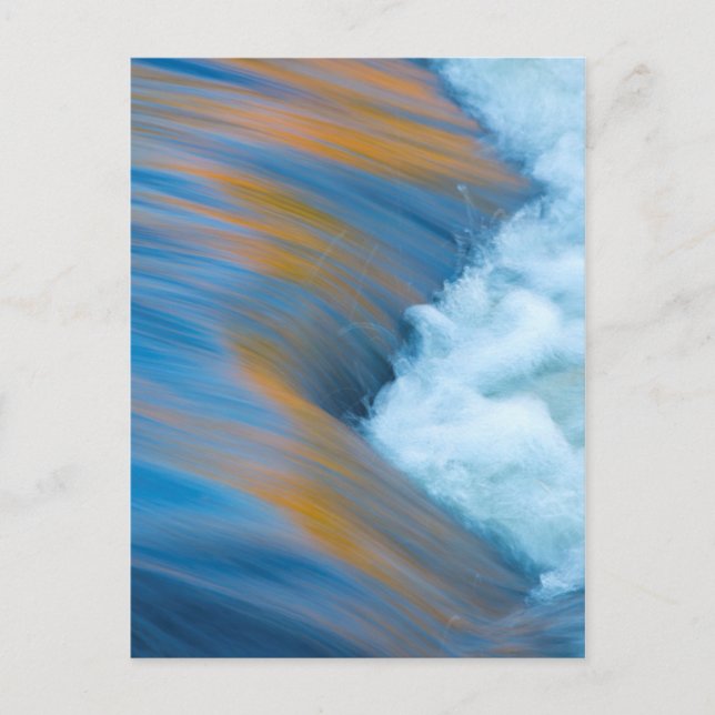 Cartão Postal Água azul abstrata, Canadá (Frente)