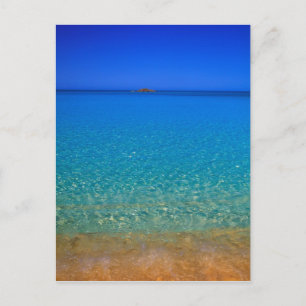 Cartão Postal Água azul, Ilhas Exuma, Bahamas.
