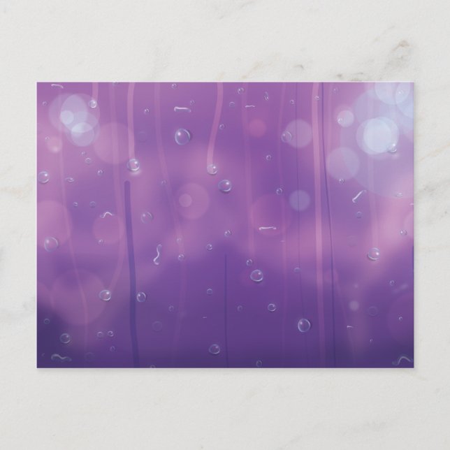 Cartão Postal Água cai numa janela. (Frente)