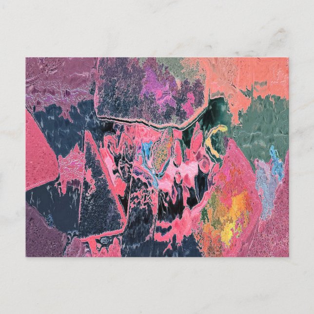 CARTÃO POSTAL ÁGUA DE CORRENTE ABSTRATA (Frente)