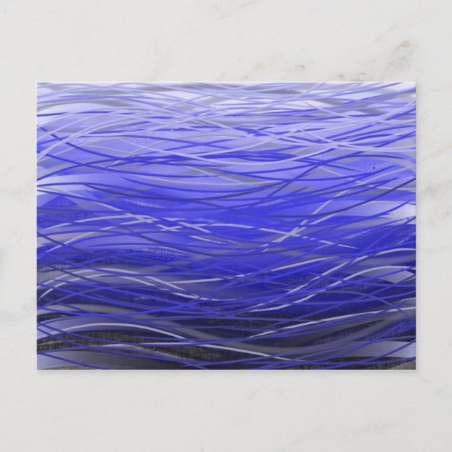 Cartão Postal Água de Indigo Flutuante - Cartão-postal (Frente)