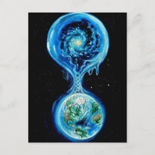 Cartão Postal Água e vida na Terra e no universo