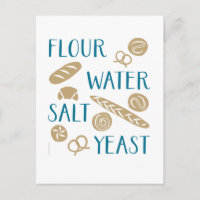 Água Farinha Sal Levedura