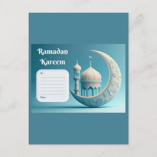 Cartão Postal Água Macia Mesquita Ramadan Serenidade