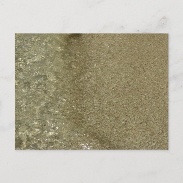 Cartão Postal Água na fotografia da Abstrato da Beach II (Frente)