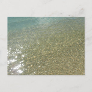 Cartão Postal Água na Praia I Fotografia Abstrata da Natureza