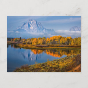 Cartão Postal Água Oxbow Bend Jackson Wyoming