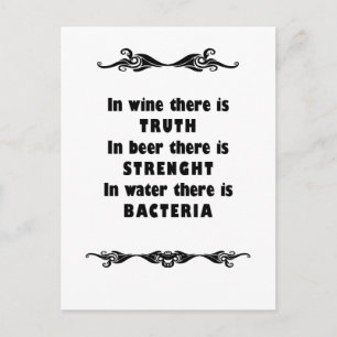 Cartão Postal Água para vinhas de vinho