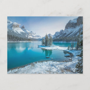 Cartão Postal Água   Parque Nacional Winter Jasper, Canadá
