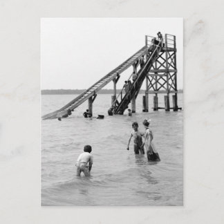 Cartão Postal Água Toboggan, Ilha do Branco, MI 1903