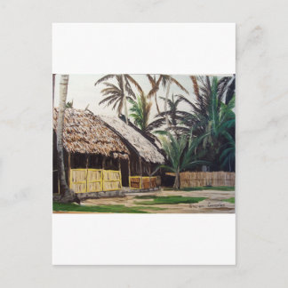 Cartão Postal Aguarela das ilhas de San Blas, Panamá
