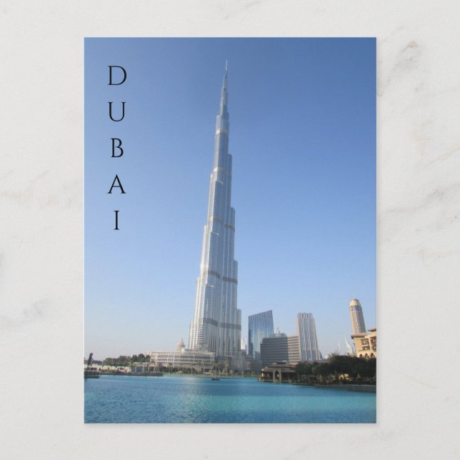Cartão Postal águas de burj khalifa (Frente)