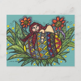 Cartão Postal Aguente firme na sua arte popular ucraniana de Pys