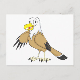 Cartão Postal Águia Careca Feliz