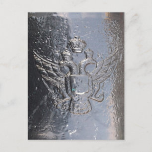Cartão Postal Águia de Dupla Cabeça no Canhão