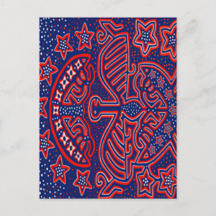 Cartão Postal Águia Democrática Patriota dos EUA