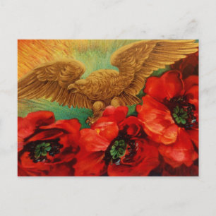 Cartão Postal Águia ouro e punhetas
