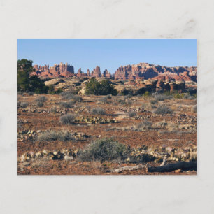 Cartão Postal Agulhas do Pothole Point Trail em Canyonlands