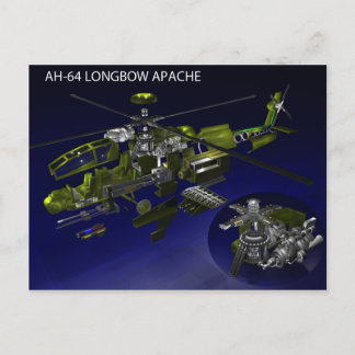 Cartão postal AH-64 Longbow Apache