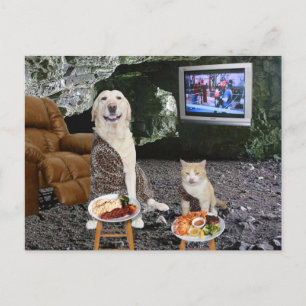 Cartão Postal Ah! Tudo tem gosto melhor na caverna.