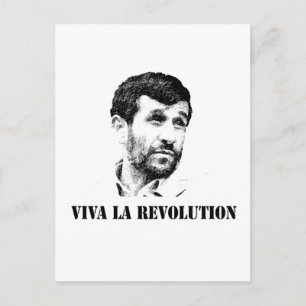 Cartão Postal Ahmadinejad - Revolução da Viva la