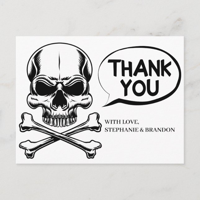 Cartão Postal Ahoy Matey! Obrigado! (Frente)