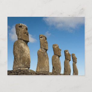 Cartão Postal Ahu Akivi, Rapa Nui, Ilha de Páscoas, Chile 2