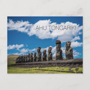 Cartão Postal Ahu Tongariki, Rapa Nui, Ilha da Páscoa