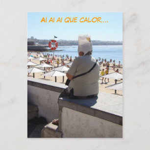 Cartão Postal Ai ai ai Que Calor  (espanhol, espanhol) engraçado