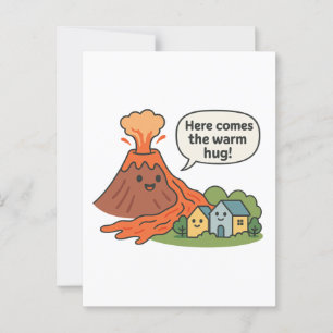 Cartão Postal Aí vem o abraço quente! Humor vulcano