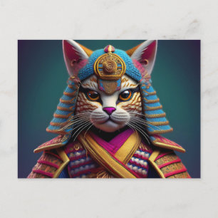 Cartão Postal AI Yarn Cat