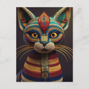 Cartão Postal AI Yarn Cat